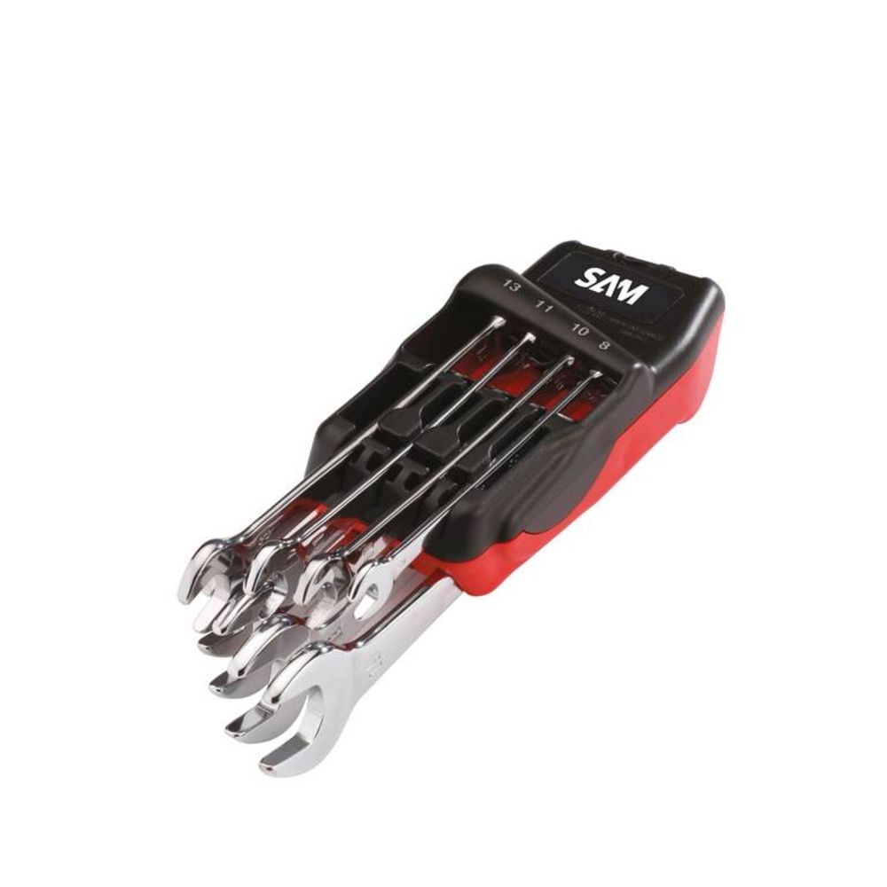 JEU DE 8 CLES MIXTES 8 A 19 MM SUR RATELIER SAM OUTILLAGE - 50NJ8