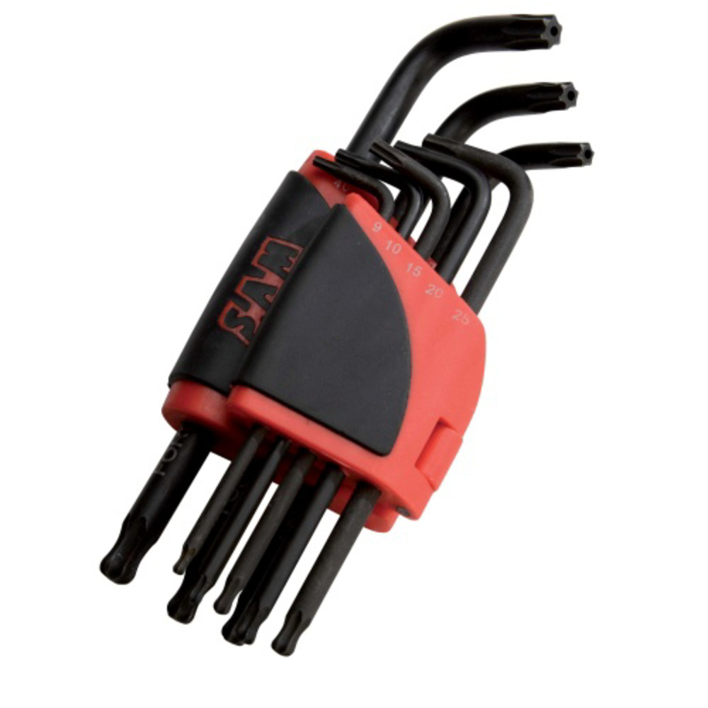 Ratelier de 8 cles males longues resistorx a tete spherique SAM OUTILLAGE - 59R8AL