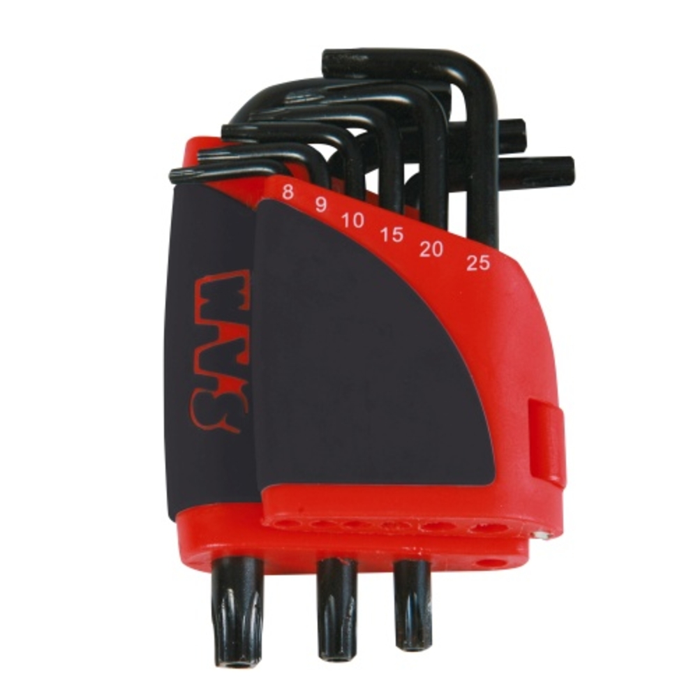 RATELIER DE 9 CLÉS SAM OUTILLAGE MÂLES POUR EMPREINTE RESISTORX -59-R9A