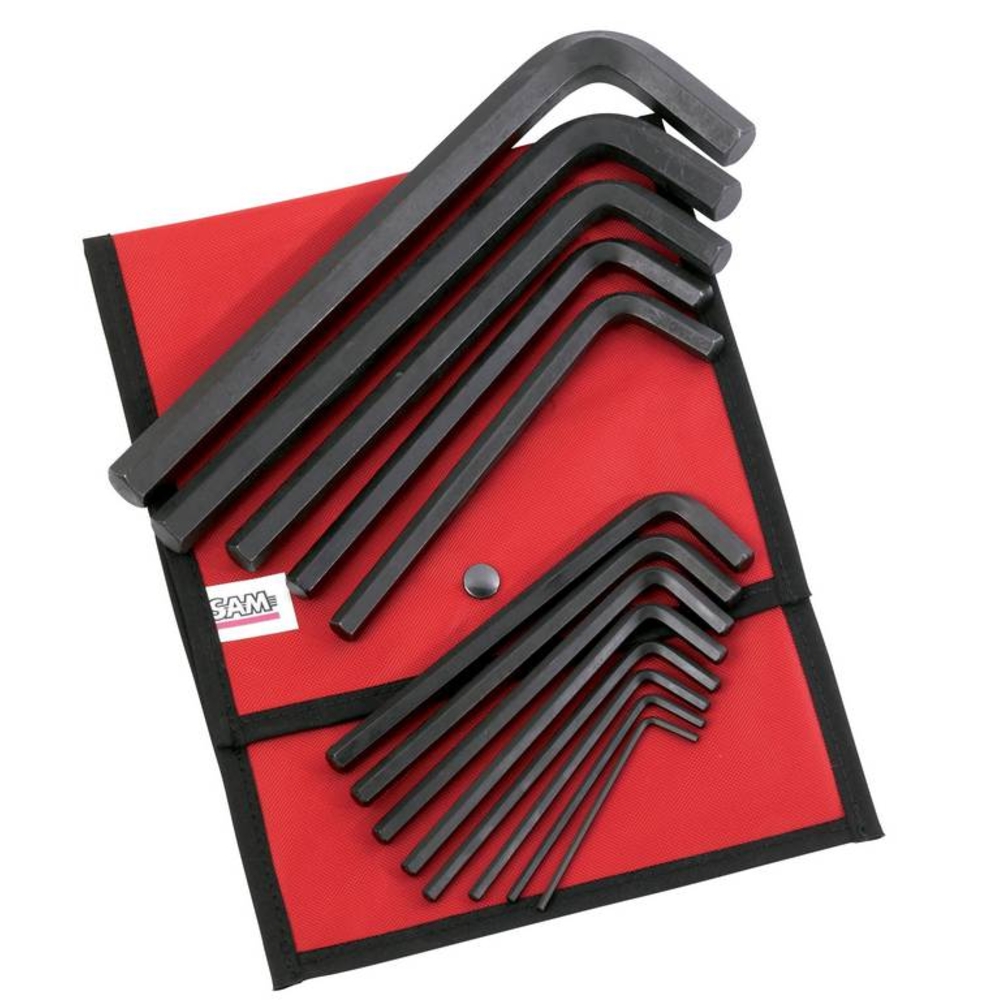 TROUSSE 13 CLES MALES COUDEES COURTES SAM OUTILLAGE - 62TR13