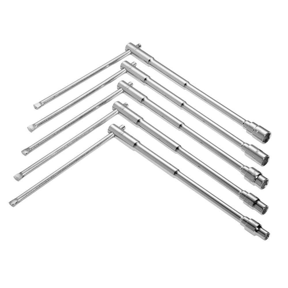 JEU DE 5 CLES A DOUILLES EN T A BEQUILLE SAM OUTILLAGE - 63BTJ5