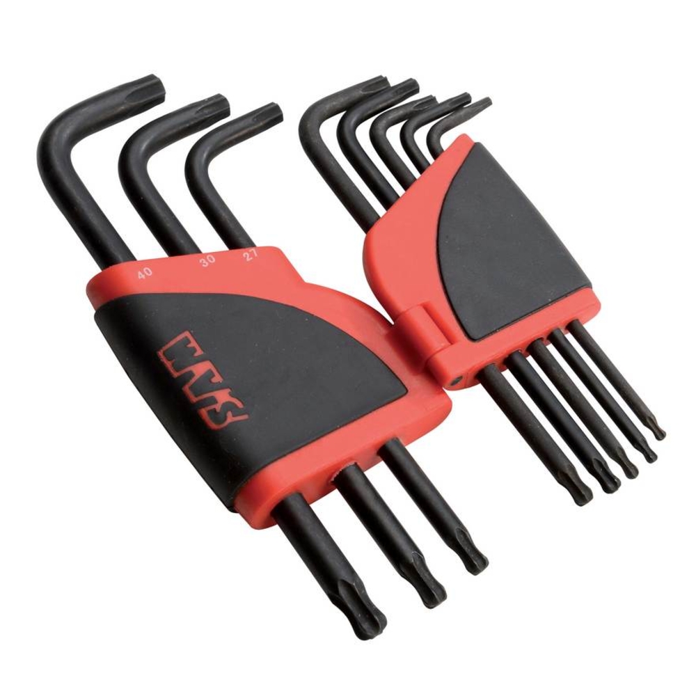 RATELIER DE 8 CLES MALES LONGUES TORX A TETE SPHERIQUE SAM OUTILLAGE - 66R8AL