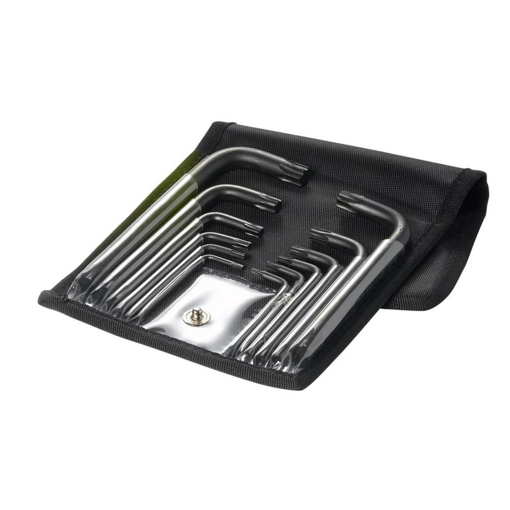 JEU DE 12 CLES MALES COUDEES TORX EN TROUSSE SAM OUTILLAGE - 66TR12