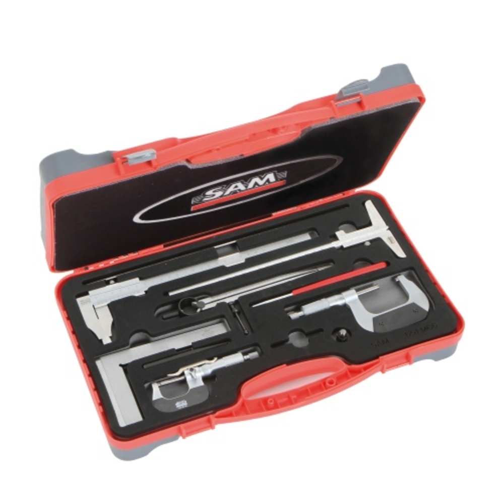 Composition de mesures de précision et traçage 11 outils SAM OUTILLAGE-710J13