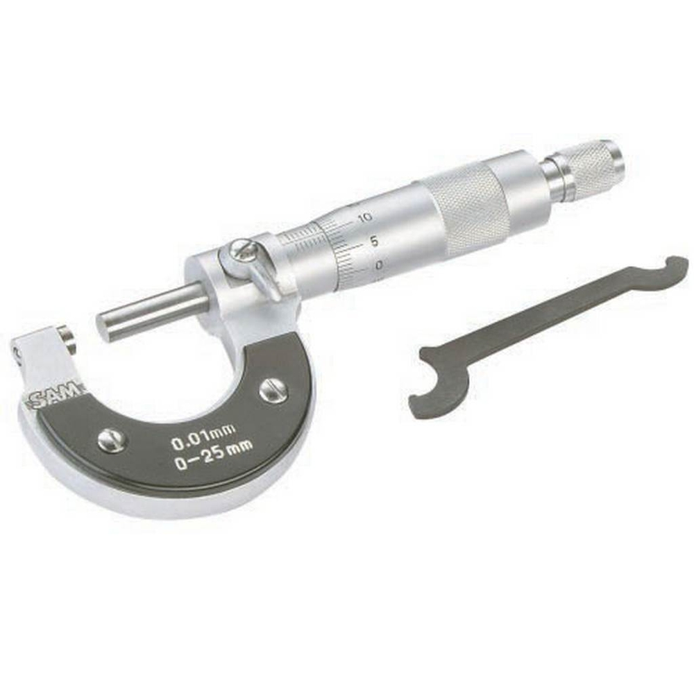 MICROMETRE 1/100E 0 A 25 MM SAM OUTILLAGE - 710M25
