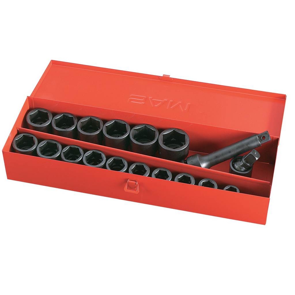 COFFRET 18 OUTILS IMPACT 3/4' SAM OUTILLAGE - 72NC18