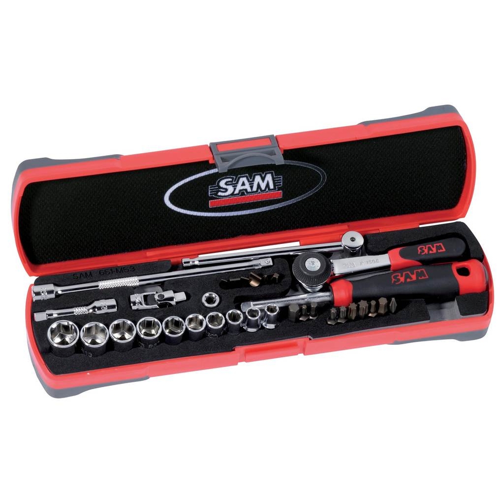 COFFRET 33 OUTILS 1/4' SAM OUTILLAGE - 73R33