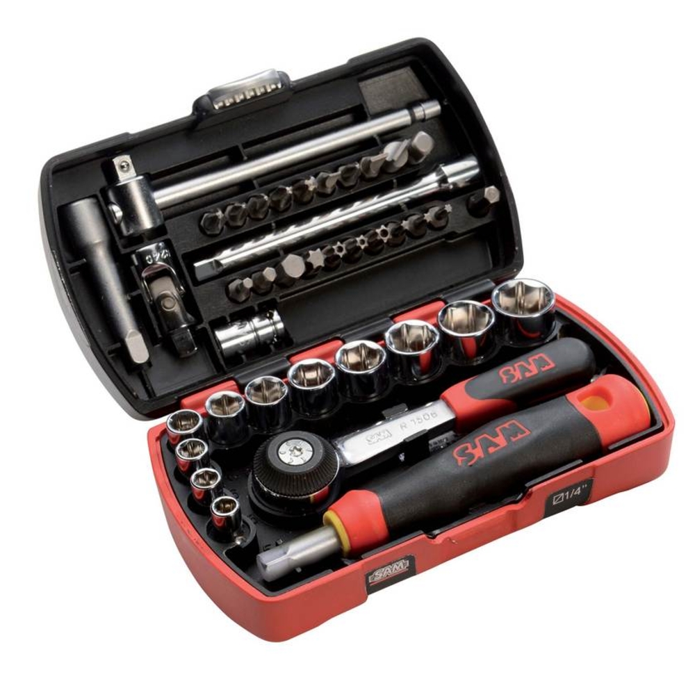 COFFRET POCKET LIGHT 39 DOUILLES ET ACCESSOIRES SAM OUTILLAGE - 73R39