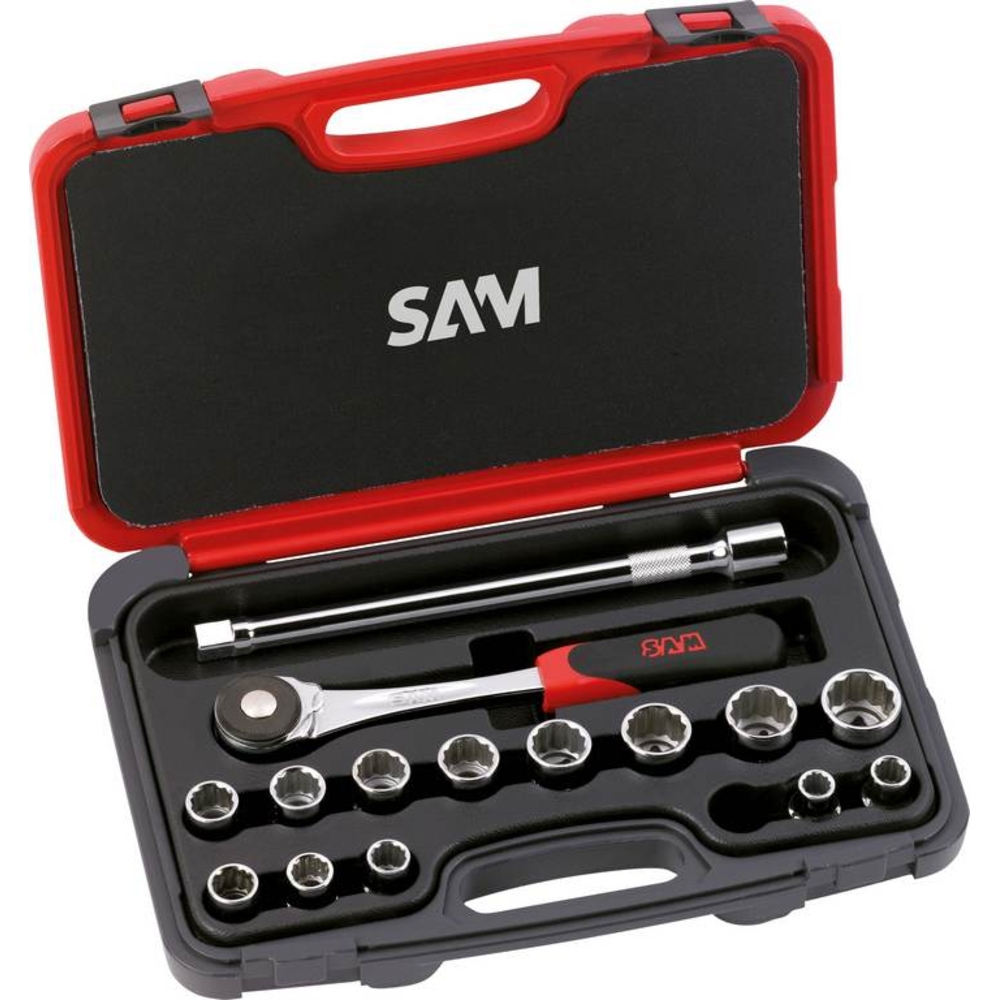 COFFRET 15 OUTILS 1/2' SAM OUTILLAGE - 75S15P