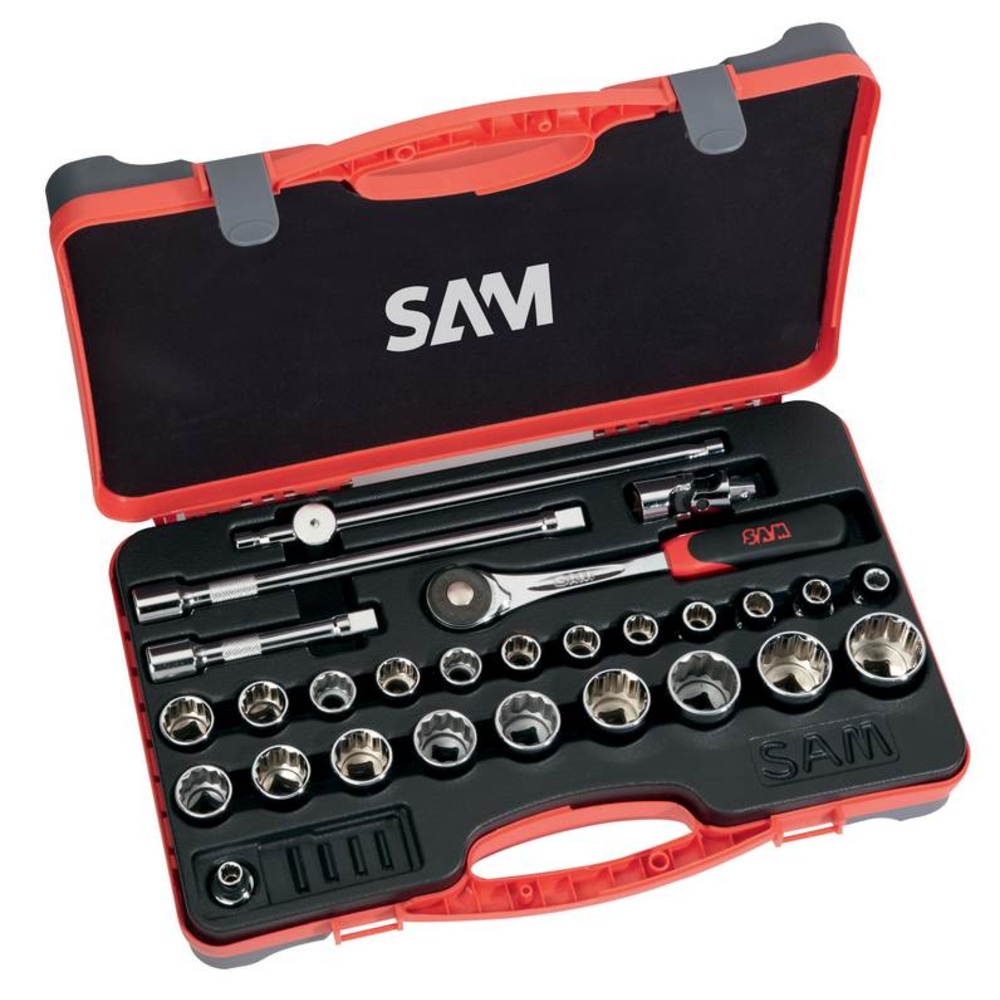 COFFRET 27 OUTILS 1/2' SAM OUTILLAGE - 75S27PA