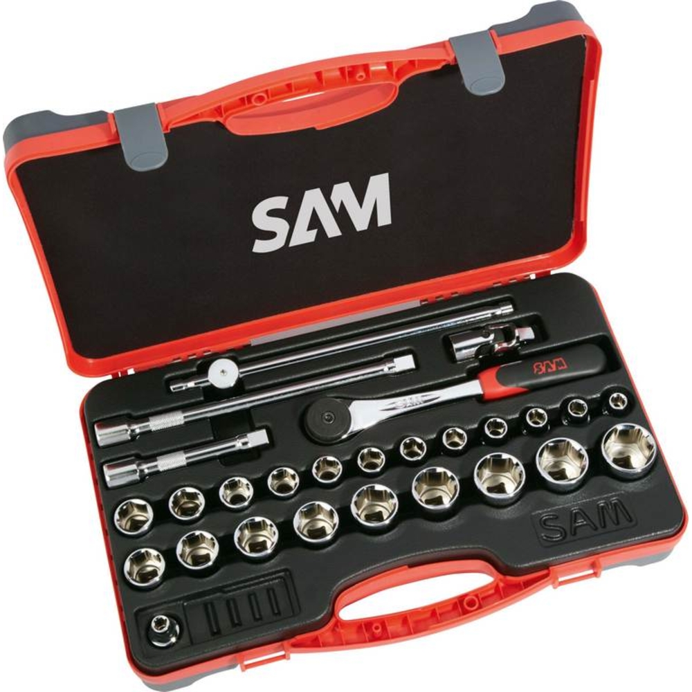 COFFRET 27 OUTILS 1/2' SAM OUTILLAGE - 75SH27A