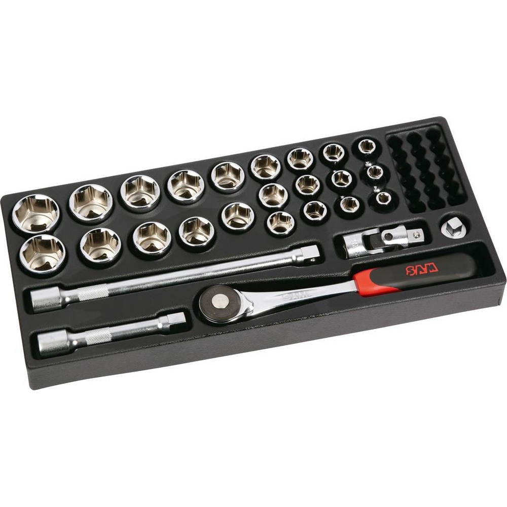 MODULE MOUSSE 27 OUTILS DOUILLES 1/2' 6 PANS SAM OUTILLAGE - 75SH27MM