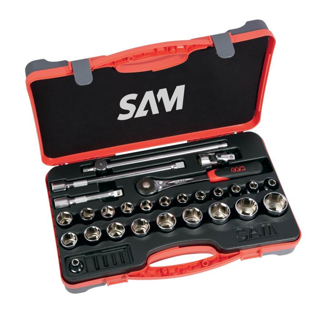 COFFRET 27 OUTILS 1/2' SAM OUTILLAGE - 75SH27PA