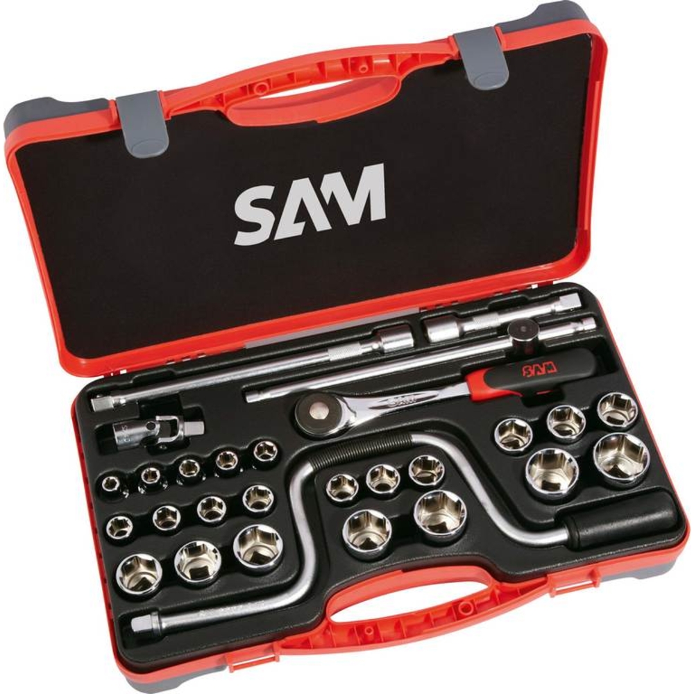 COFFRET 28 OUTILS 1/2' SAM OUTILLAGE - 75SH28P
