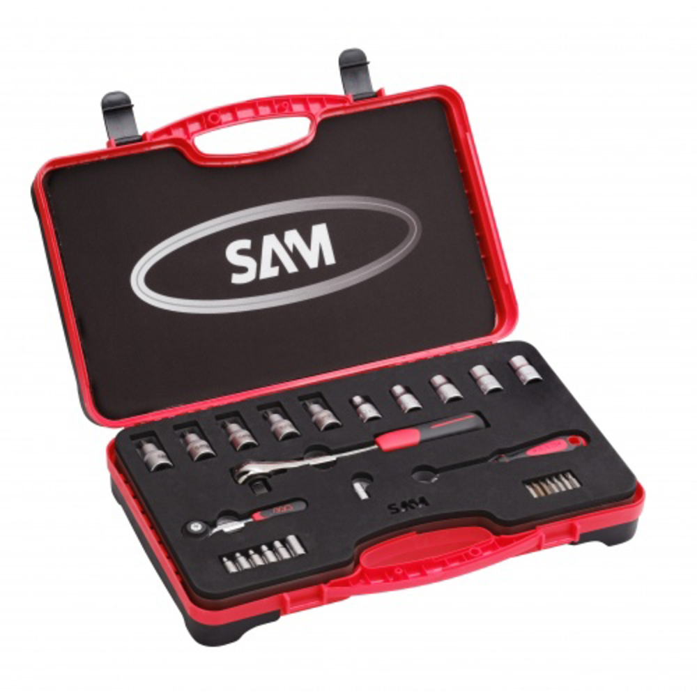 Coffret de 30 outils 1/4'' et 1/2'' SAM OUTILLAGE - 75SR31B