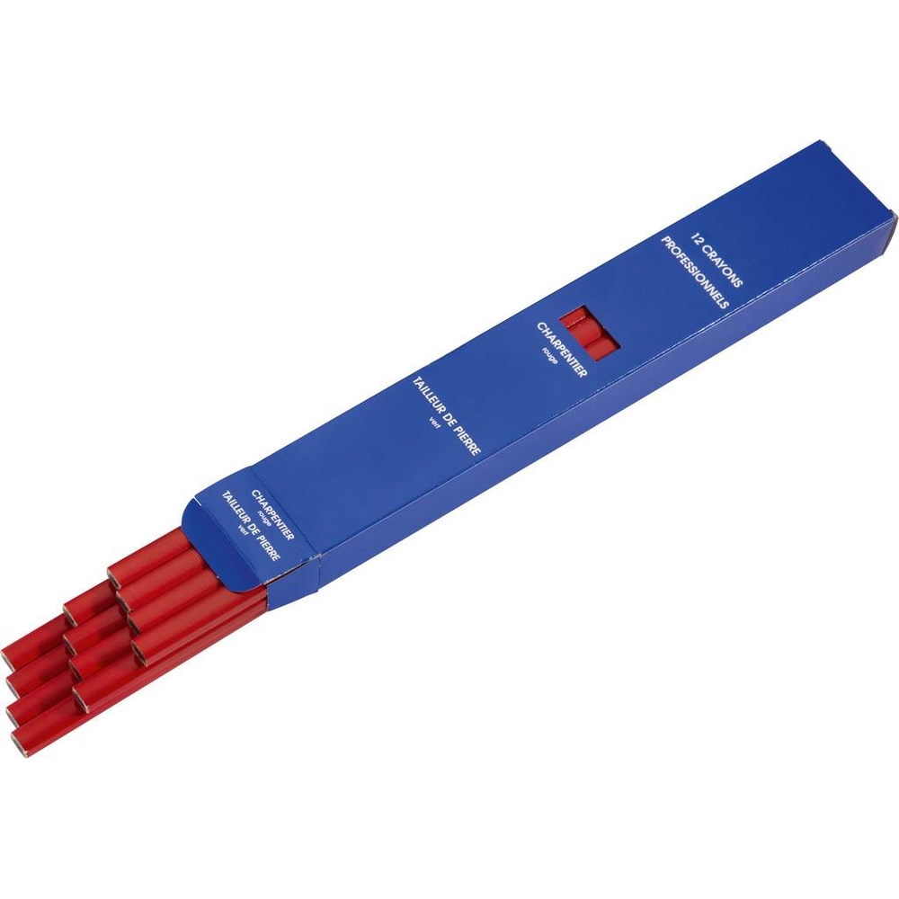 BOITE 12 CRAYONS CHARPENTIER SAM OUTILLAGE - 773P2