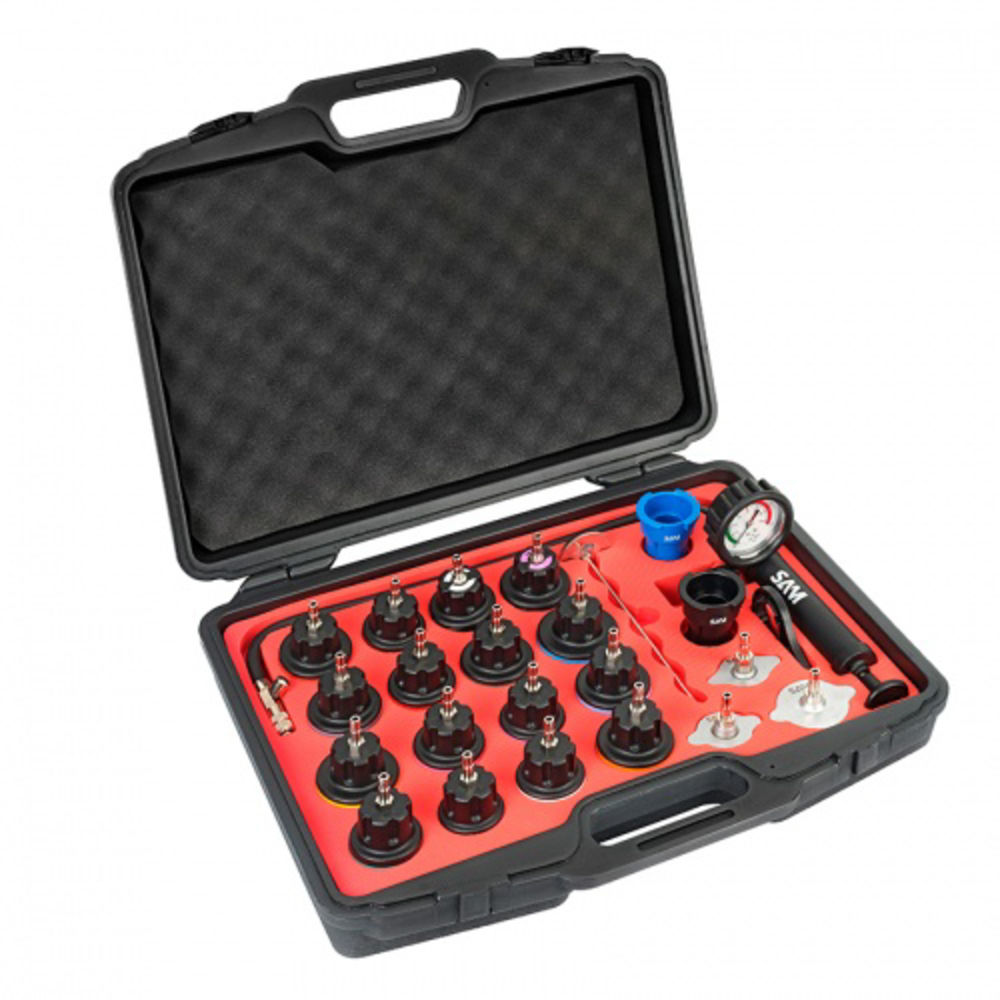 Coffret de testeur de pression de liquide de refroidissement SAM OUTILLAGE - 91312K