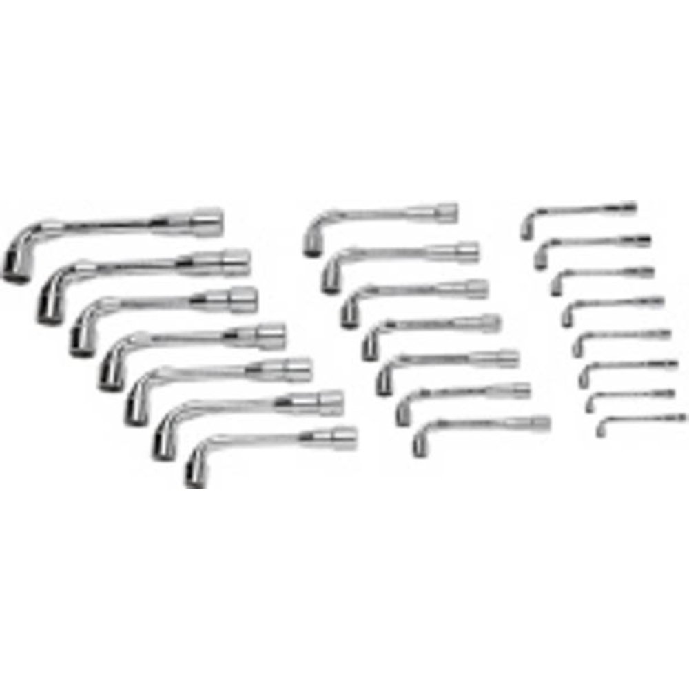 JEU DE 22 CLÉS À  PIPE SAM OUTILLAGE DÉBOUCHÉES 6/6 PANS SATINÉE 8 A 32 MM -94-J22