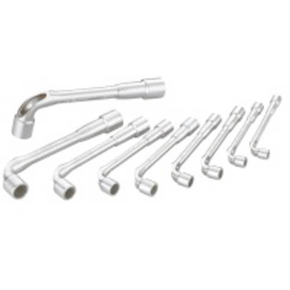 JEU DE 9 CLÉS À  PIPE SAM OUTILLAGE DÉBOUCHÉES 6/6 PANS SATINÉE 8 A 19 MM - 94-J9