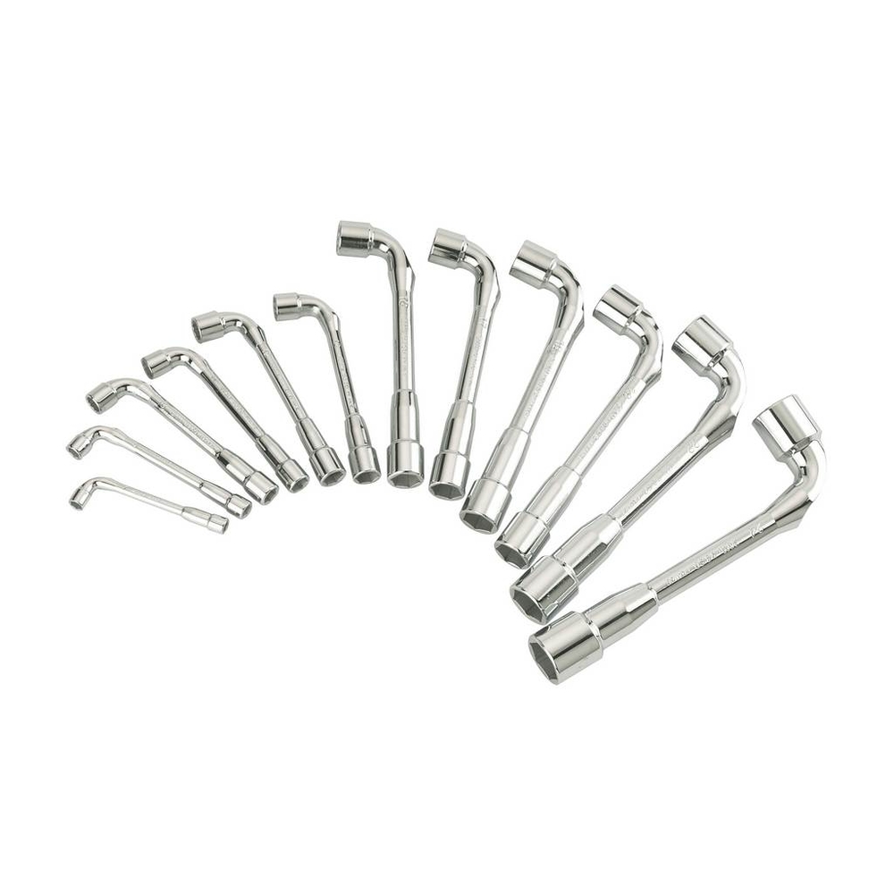 JEU DE 12 CLES A PIPE DEBOUCHEES 7 A 24 MM 6X6 PANS SAM OUTILLAGE - 94SDJ12