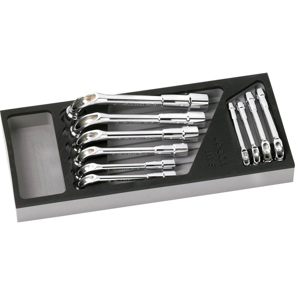 MODULE MOUSSE 10 CLES A PIPE DEBOUCHEES SAM OUTILLAGE - 94SJ10MM