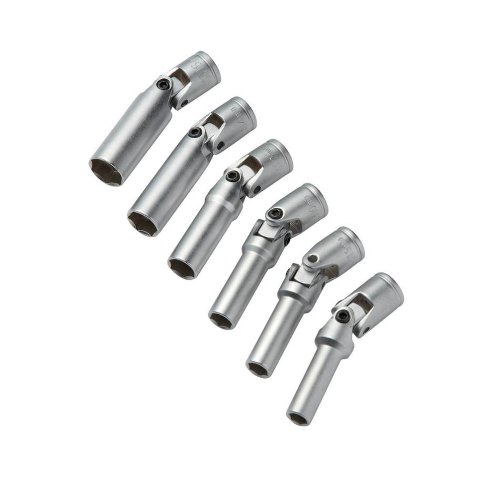 JEU DE 6 DOUILLES A BOUGIE, LONG 83MM, CARRE 3/8 SAM OUTILLAGE - BCPJ6