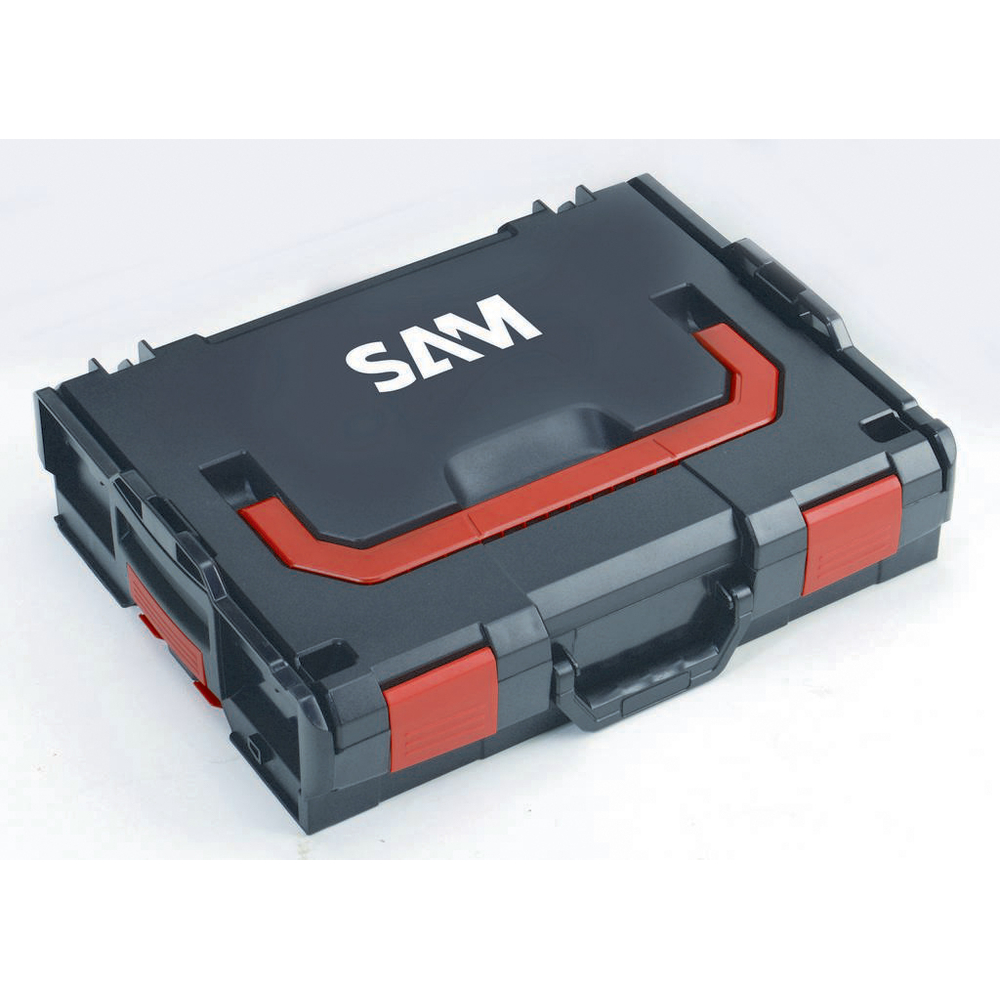CAISSE DE RANGEMENT PLASTIQUE TRANSPORTABLE 117MM SAM OUTILLAGE - BOX3X