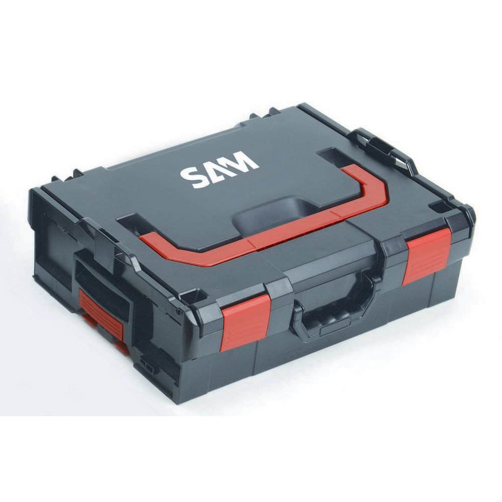 CAISSE DE RANGEMENT PLASTIQUE TRANSPORTABLE 151MM SAM OUTILLAGE - BOX4X