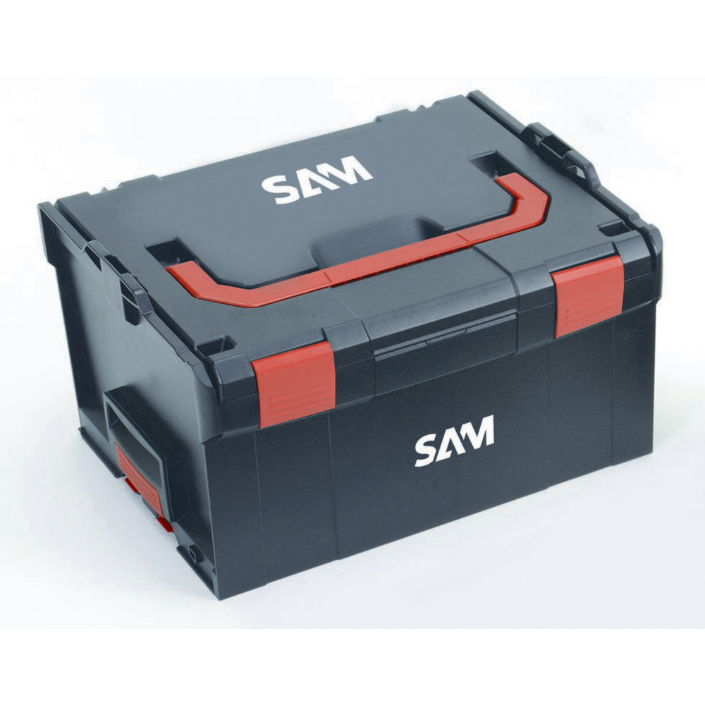 CAISSE DE RANGEMENT PLASTIQUE TRANSPORTABLE 253MM SAM OUTILLAGE - BOX5X