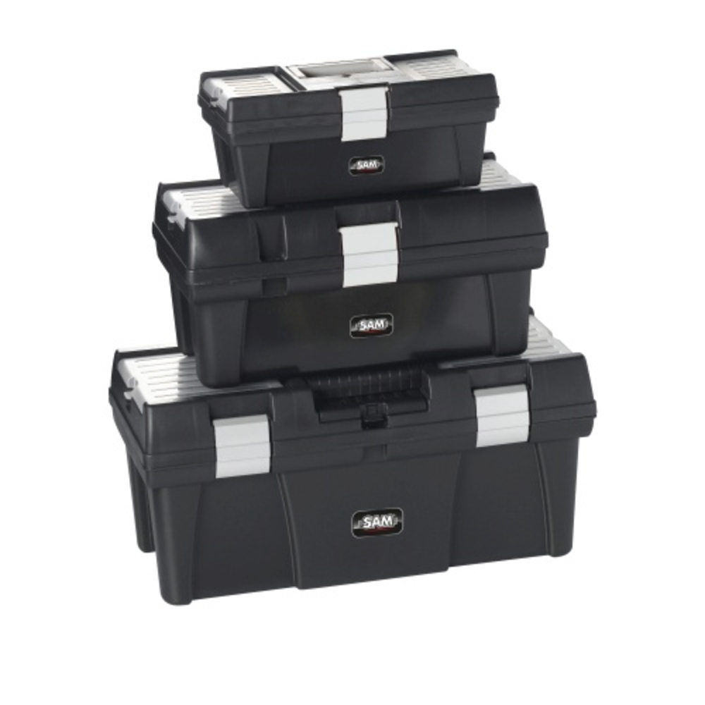 LOT SAM OUTILLAGE DE 3 CAISSES À OUTILS PVC -CAO-PACK