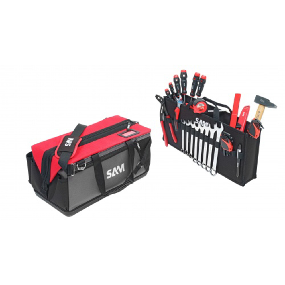 Bag textile 30 litres avec 100 outils de maintenance SAM OUTILLAGE - CP100BAG6N