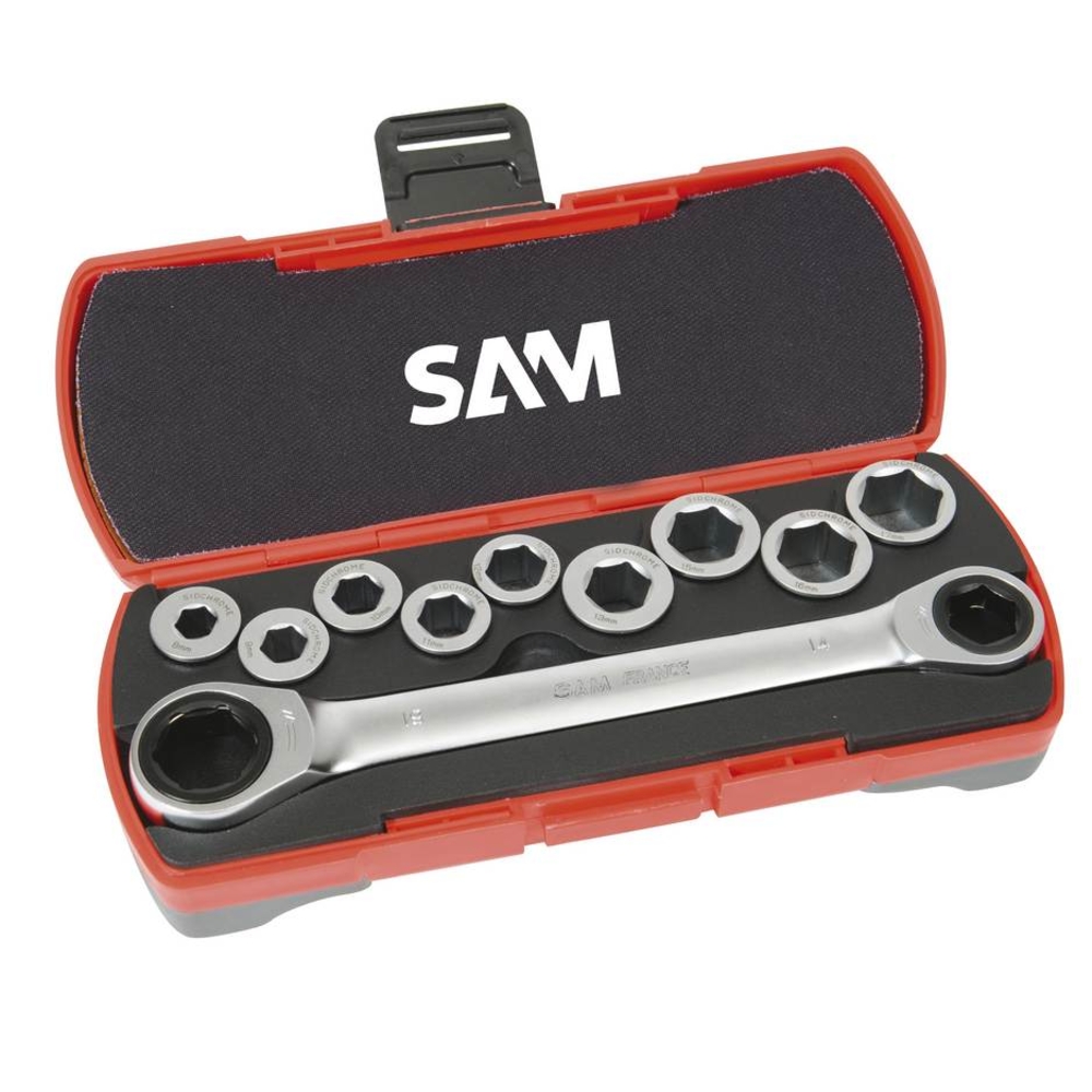 Coffret clés à cliquet 12 pièces SAM OUTILLAGE - CP12