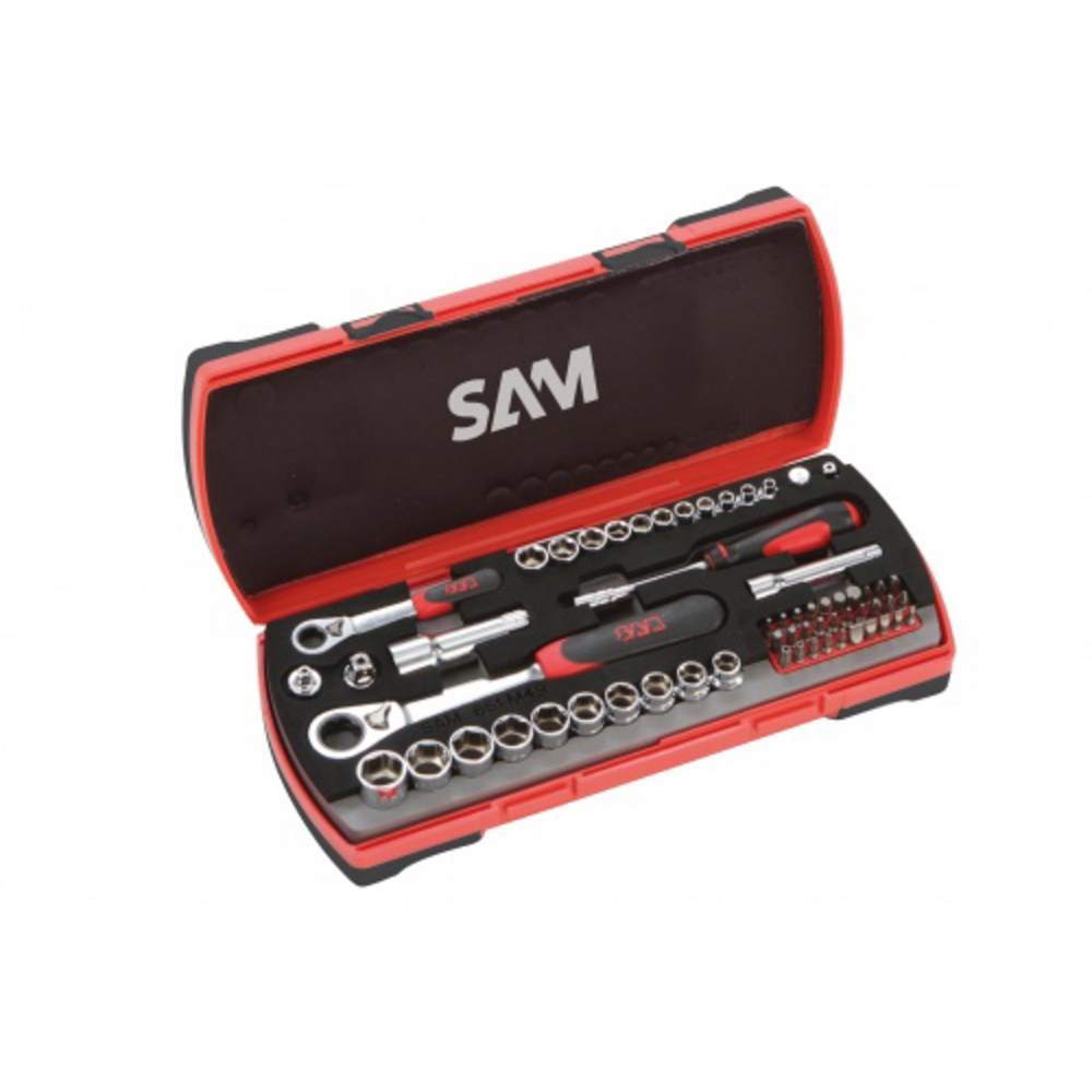 Coffret cliquets et douilles traversantes SAM OUTILLAGE - CP61N