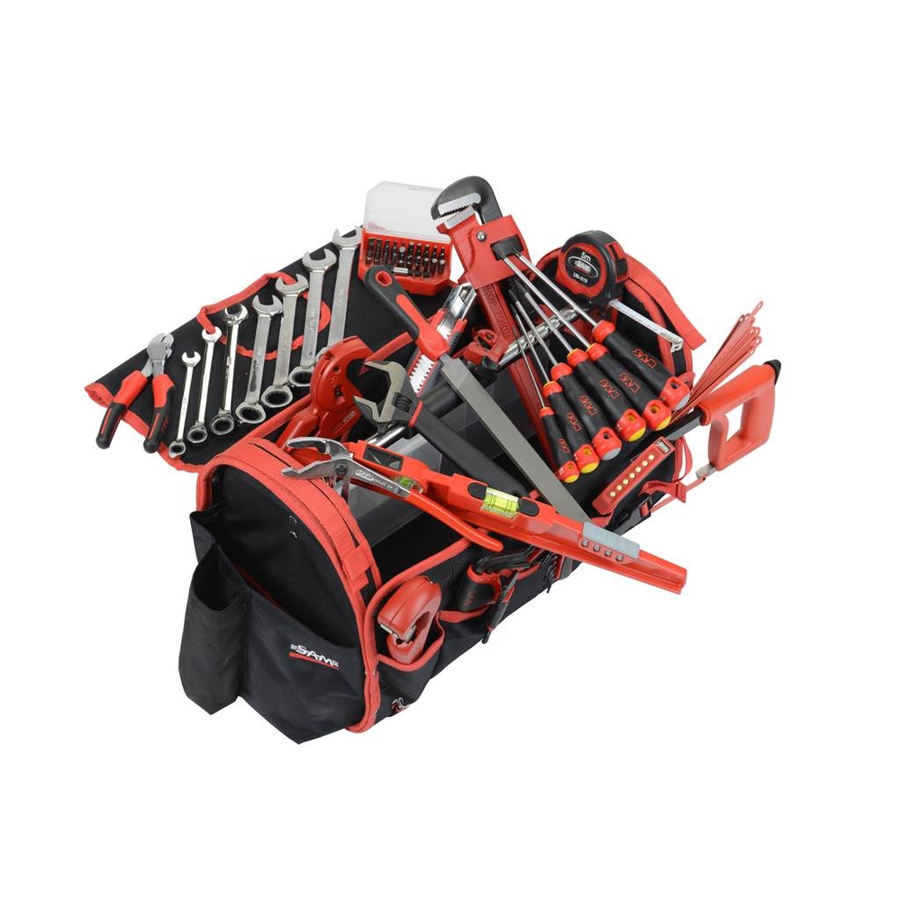 Composition d'outils plombier en valise textile - 96 outils SAM OUTILLAGE - CPPL1Z