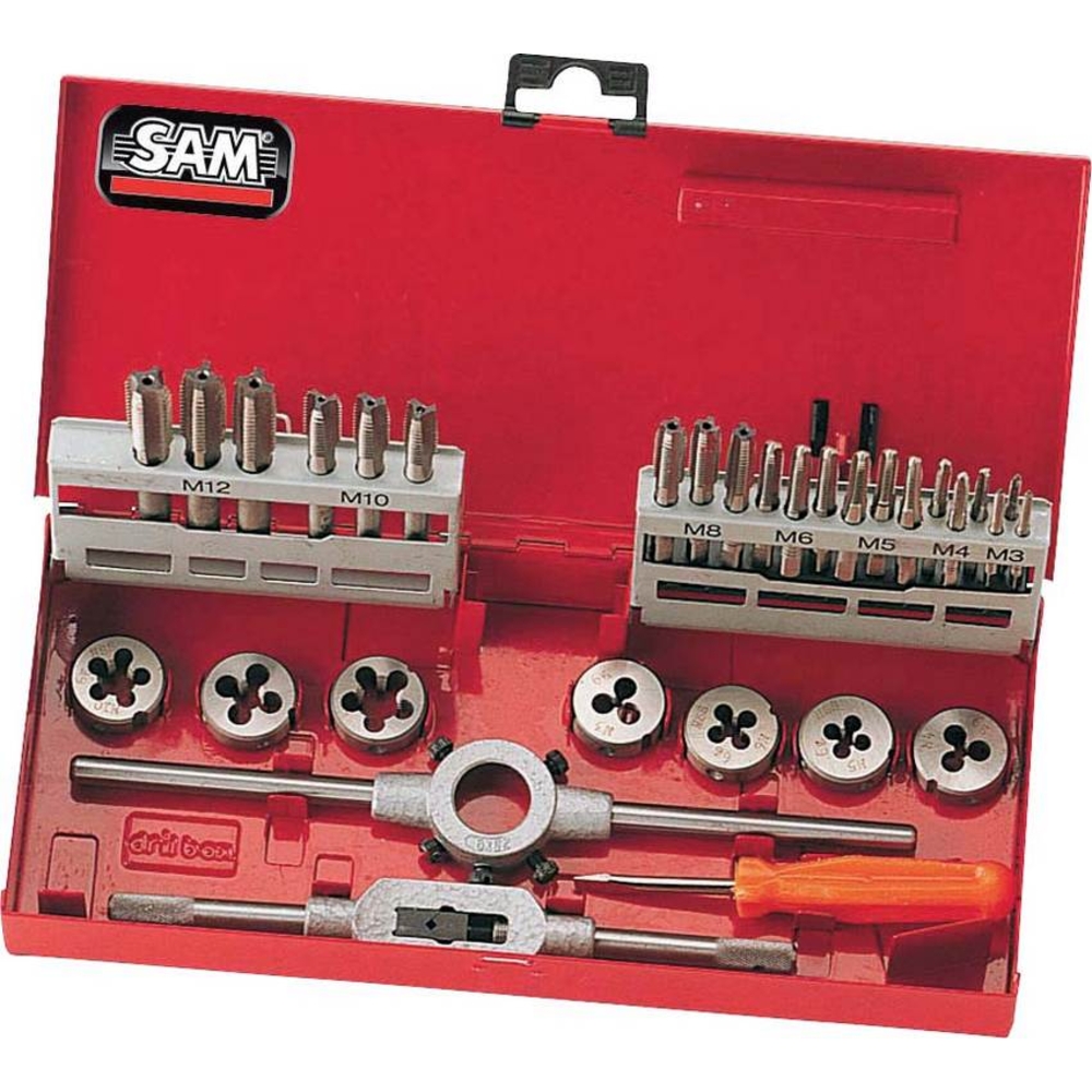 COFFRET DE TARAUDS ET FILIERES - 31 PIECES SAM OUTILLAGE - CTF31