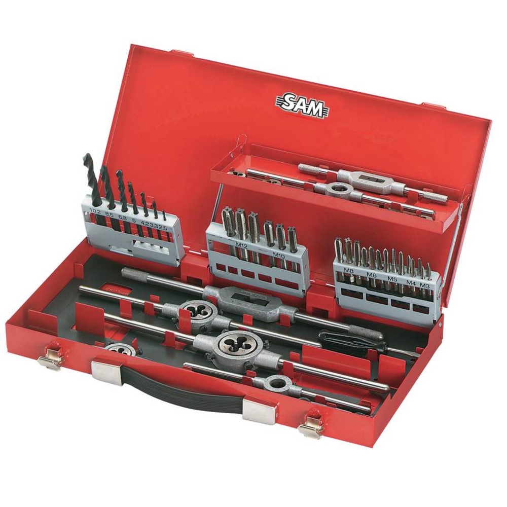 COFFRET TARAUDS FILIERES DE 44 PIECES SAM OUTILLAGE - CTF44