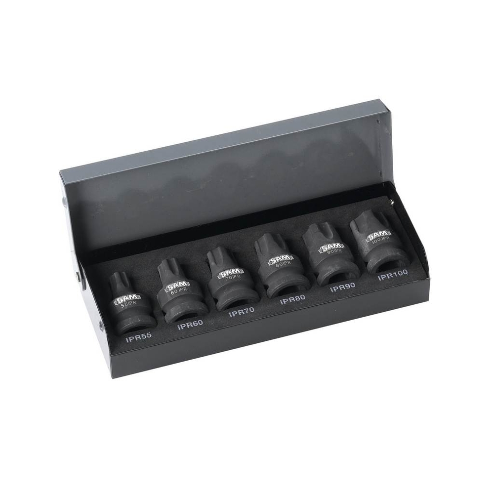 COFFRET 6 DOUILLES CHOCS 1/2' RESISTORX PLUS SAM OUTILLAGE - DOUCHORTORX