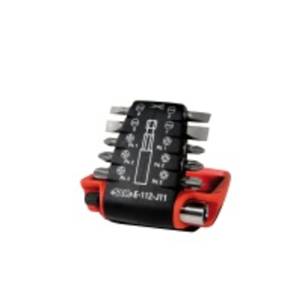 RÂTELIER SAM OUTILLAGE DE 10 EMBOUTS ET UN PORTE EMBOUTS -E-112-J11