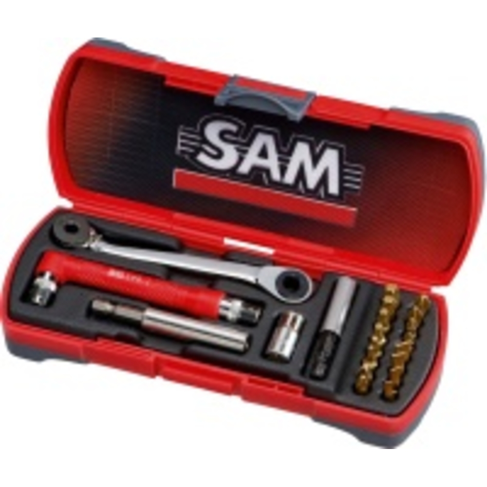COFFRET SAM OUTILLAGE D'EMBOUTS DE VISSAGE AU TITANE - E-125-J21