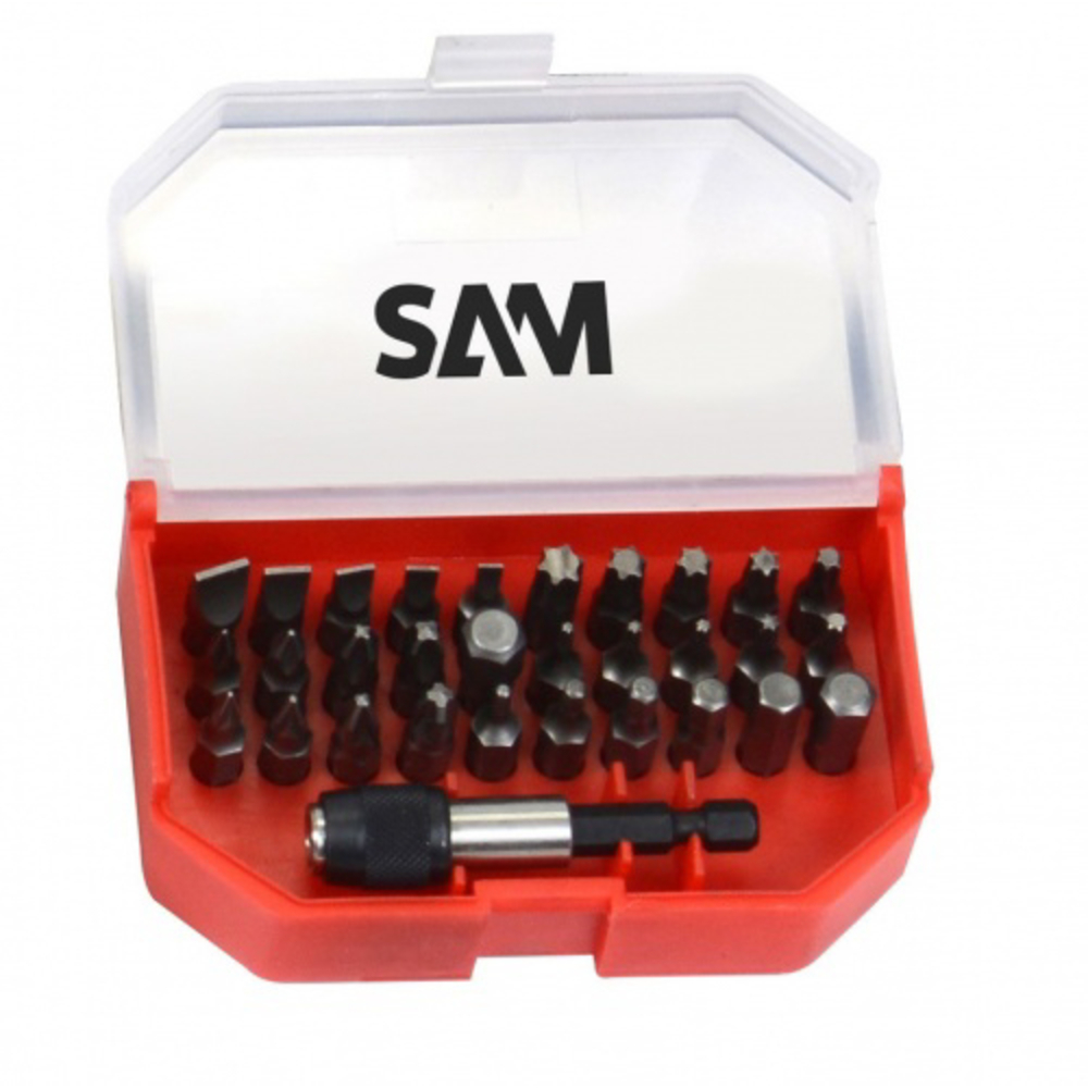 Coffret de 30 embouts de vissage + manche SAM OUTILLAGE - E900J30B