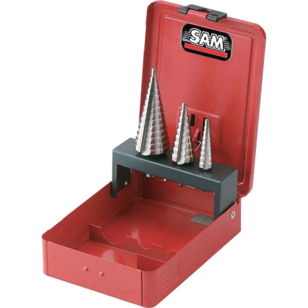 COFFRET SAM OUTILLAGE DE 3 FORETS ÉTAGÉS À DOUBLE TRANCHANT -FEL-3J