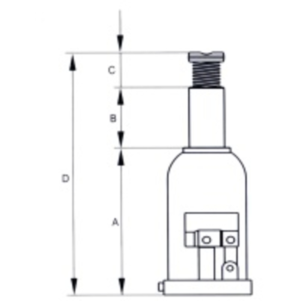 CRIC BOUTEILLE SAM OUTILLAGE 30 T - HCB-30