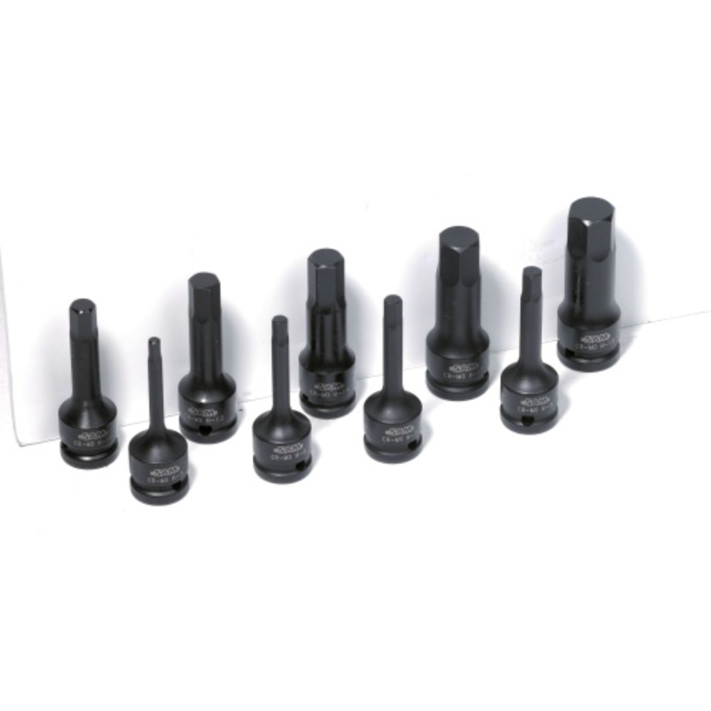 Douille tournevis 1/2'' 6 pans male 13 mm + clip SAM OUTILLAGE - NSC12FME