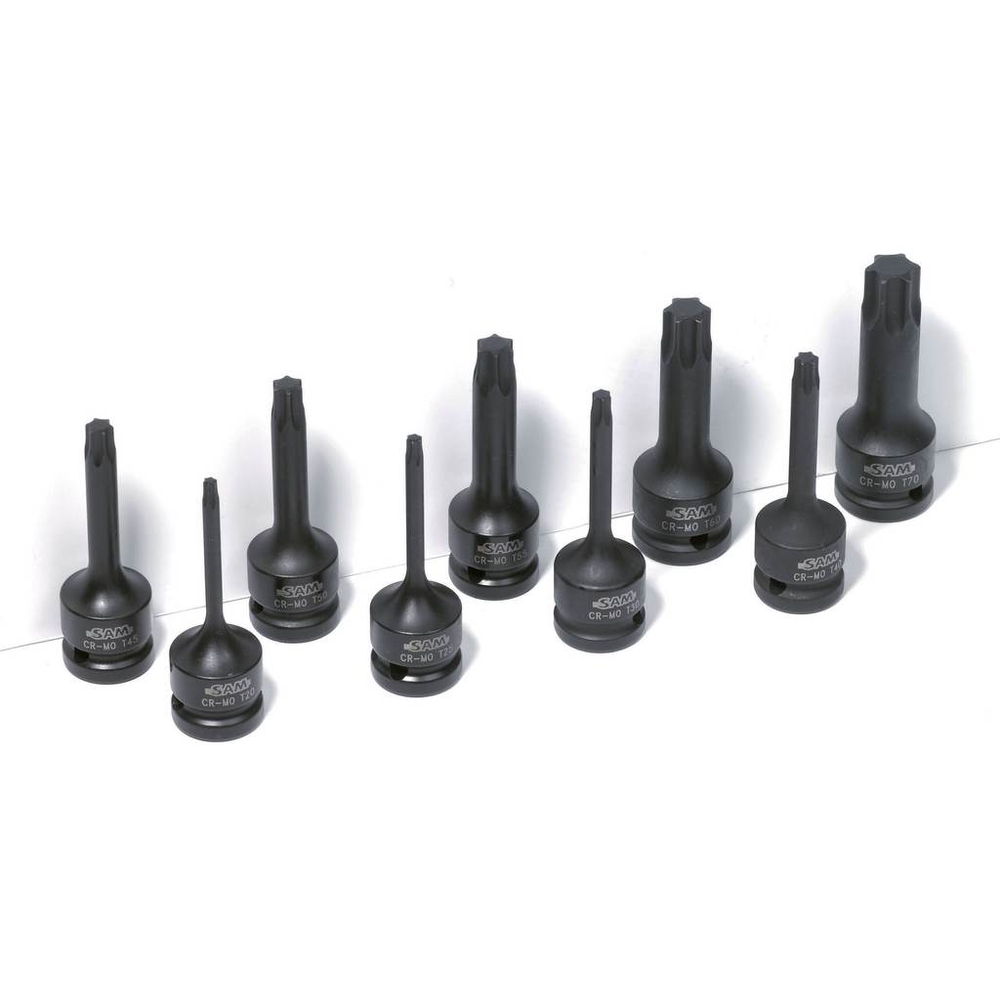 DOUILLE TOURNEVIS 1/2 A CHOCS LONGUE TORX TAILLE T30 SAM OUTILLAGE - NST30