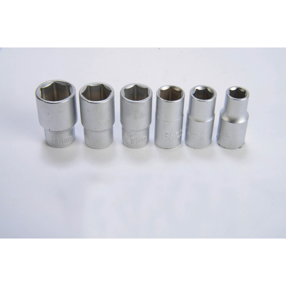 JEU DE 6 DOUILLES, 1/4' (6/7/8/9/10/11) SAM OUTILLAGE - P346219120