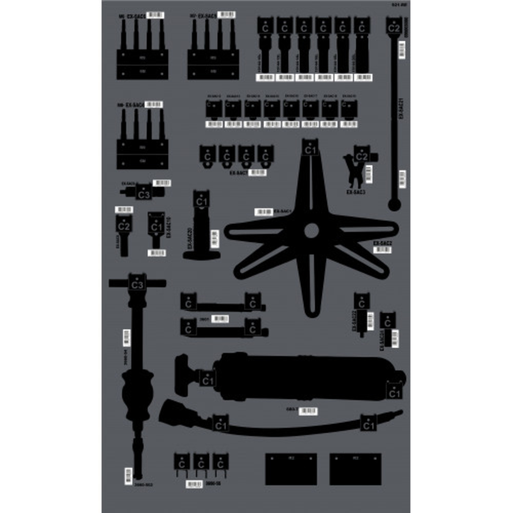 PANNEAU MURAL SAM OUTILLAGE SÉRIGRAPHIÉ PRESTATION EMBRAYAGE VIDE - PANEMBN