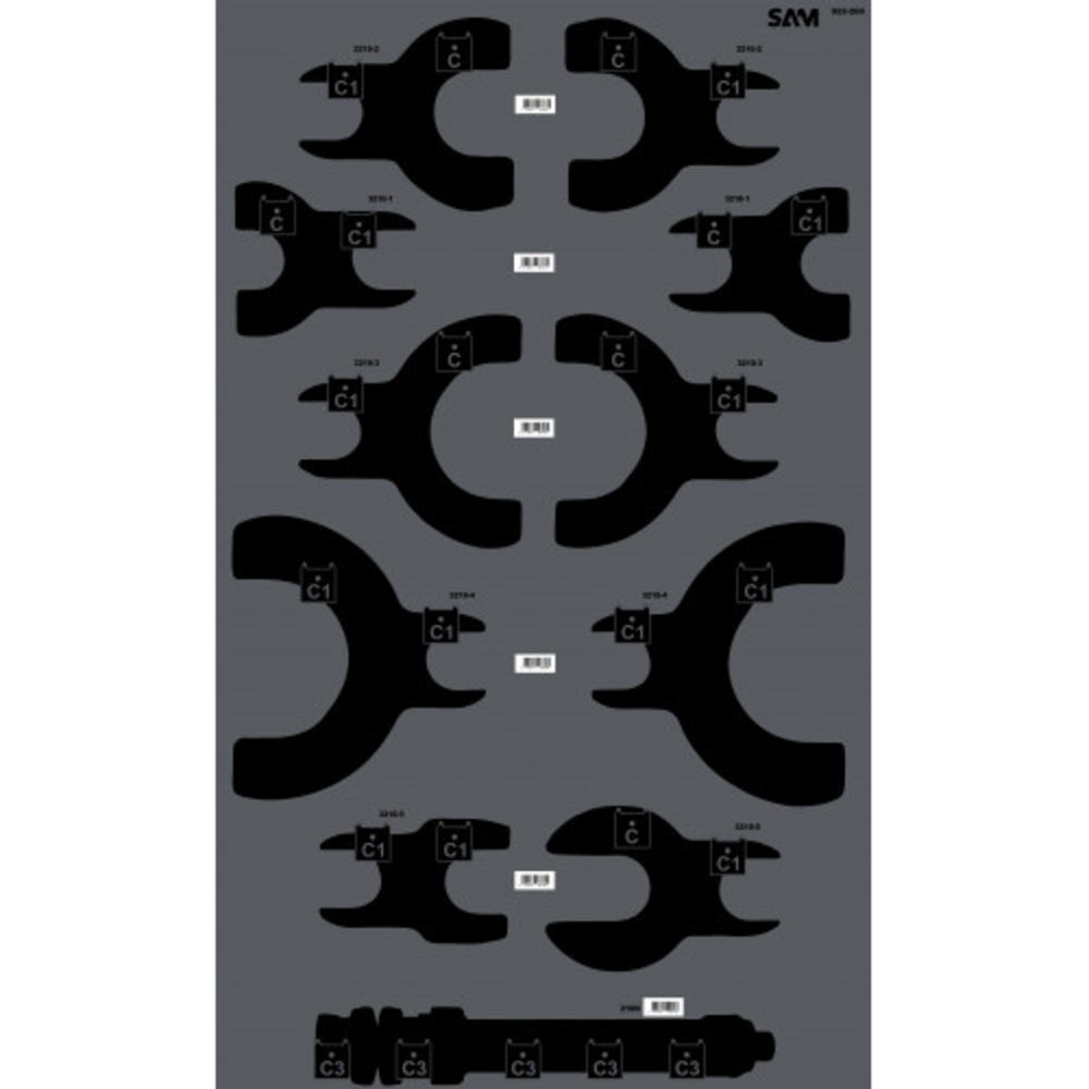 PANNEAU MURAL SAM OUTILLAGE SÉRIGRAPHIÉ PRESTATION SUSPENSION VIDE - PANSUSPN