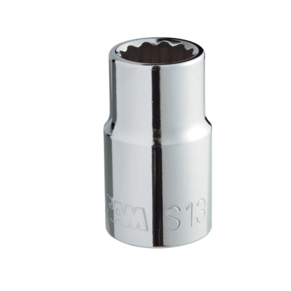 DOUILLE SAM OUTILLAGE COURTE 1/2' 12 PANS EN POUCES -S-19/32