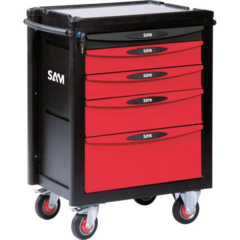 Servante 5 tiroirs modèle STOP+ plateau aluminium SAM OUTILLAGE - SERVI540