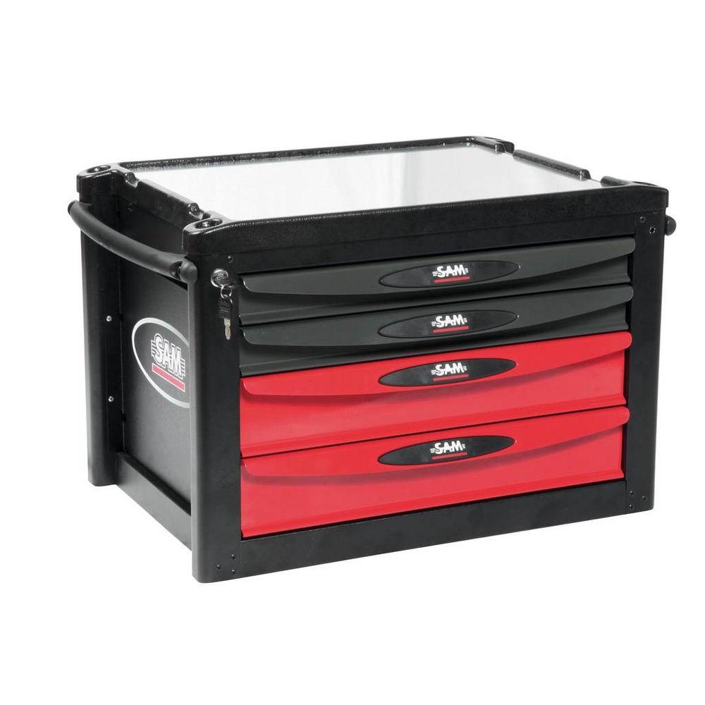 Coffre vide 4 tiroirs modèle STOP+ SAM OUTILLAGE - SERVIR40